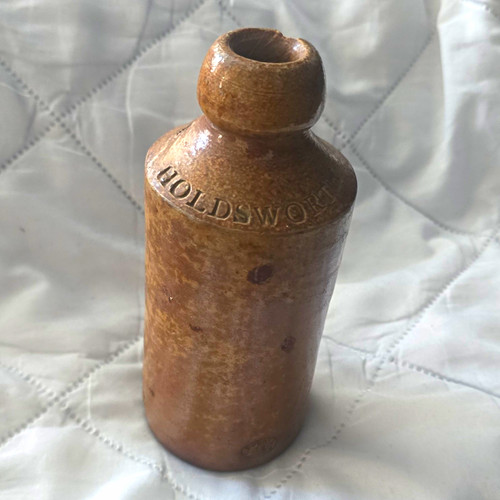Brown stoneware ginger beer - stoneware,