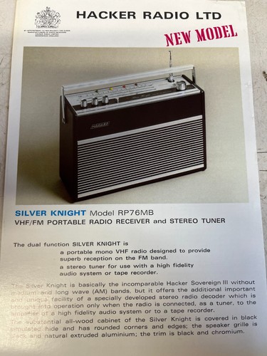 Hacker radio model silver - radio,