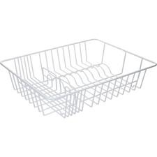 KitchenCraft Coated Dish Drainer Metal Sink Drainer White - Dented On Corner