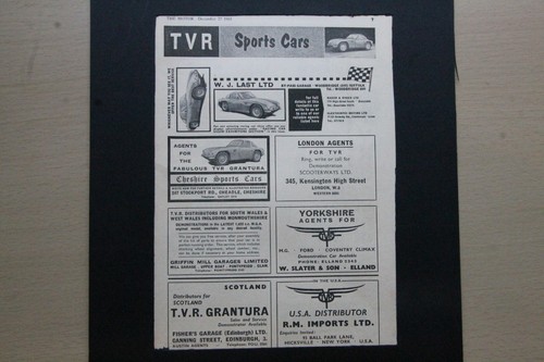 Original 1961 magazine - , advert