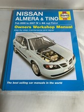 HAYNES OWNERS WORKSHOP MANUAL NISSAN ALMERA TINO 2000/2007 PETROL