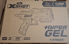ZURU X-Shot Hyper Gel Stinger Blaster 1000 Rounds Manual Gel Gun – New Boxed