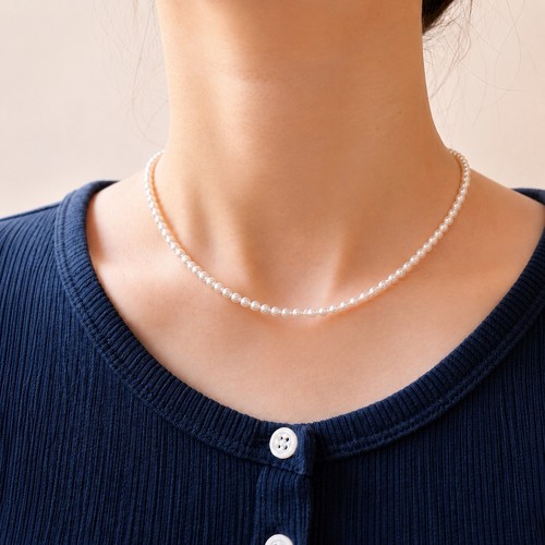 Baby pearl necklace - pearl, genuine