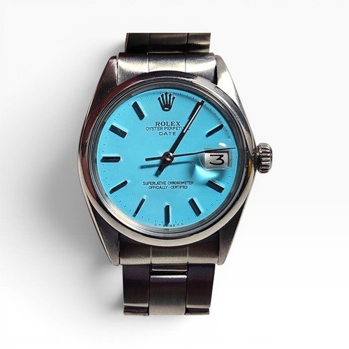 Rolex date blue - rolex,