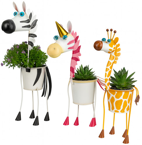 Metal plant pot garden - plant,