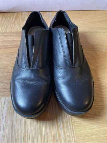 Clarks women black leather - black,