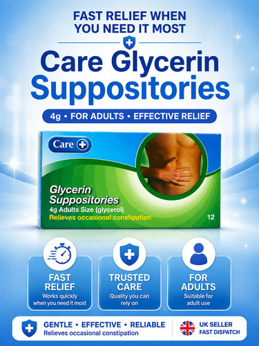 Care glycerin suppositories - glycerin,