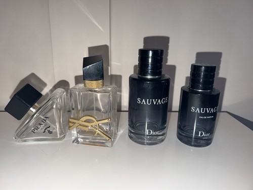 Empty perfume and aftershave - empty,