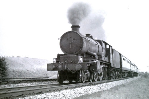 Steam locomotive 35mm slide - locomotive,
