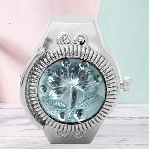 Finger ring watch - flip, up
