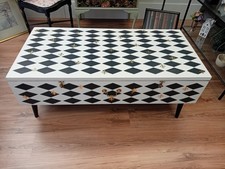 WOODEN COFFEE TABLE WITH STORAGE