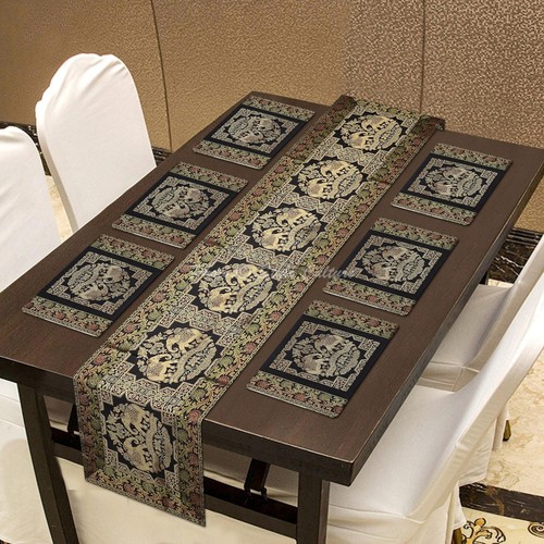 Decorative brocade long - brocade, dining