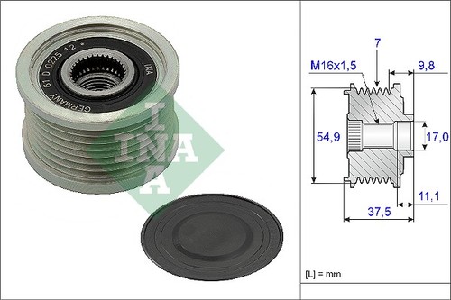 New alternator freewheel - alternator,