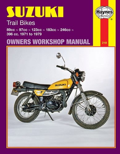 Haynes manual 0218 for suzuki - 0218,