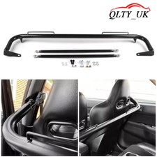 49" Racing Safety Seat Belt Chassis Roll Harness Bar Rod Stainless Steel Black