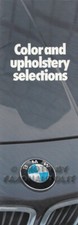 1982 BMW Color and Upholstery Sales Brochure 733i 633CSi 528e 320i Paint Fabric