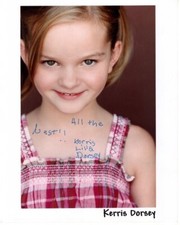 KERRIS DORSEY signed autographed 8x10 photo RARE FULL SIGNATURE