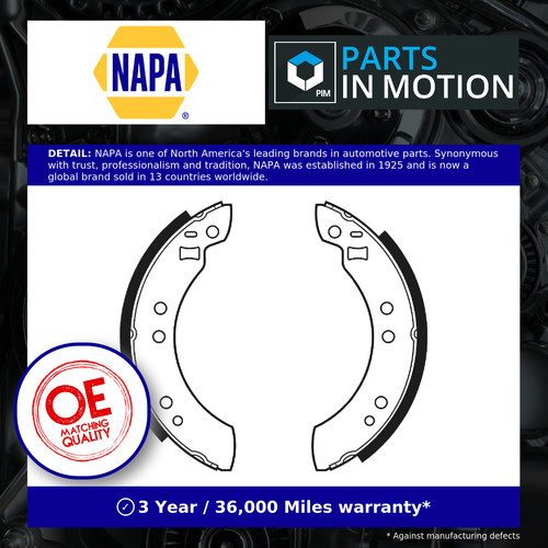 Brake shoes set nbs1003 napa - brake,