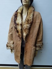 Vintage Real Nappa Leather Toscana Sheepskin Shearling coat Size M
