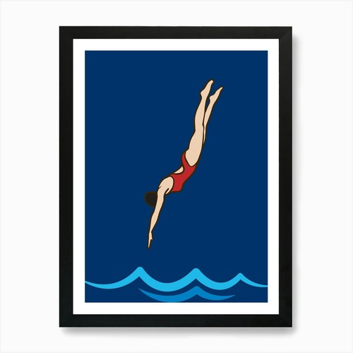 Wild swimmer dives into the