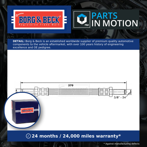 Brake hose bbh6383 - hose, borg
