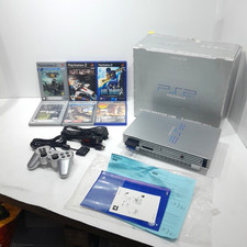SONY SILVER PS2 CONSOLE prestige line BUNDLE  SCPH- 50003