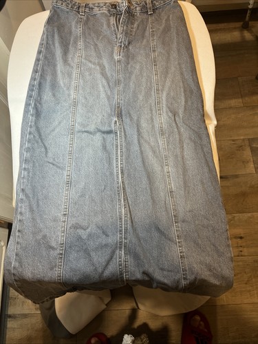 Primark denim maxi skirt blue - maxi, (blue