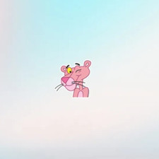 Pink Panther wink Cartoon Car Bumper Sticker Decal 10.5cm laptop phone cup