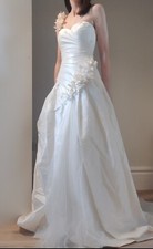 Ivory used Charlotte Balbier Wedding Dress with floral detail.