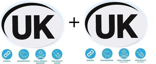 Magnetic car sticker - uk,