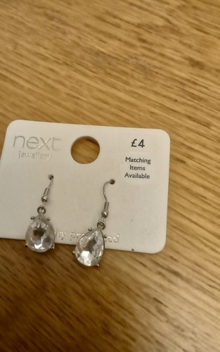 Next diamante drop earrings - drop,