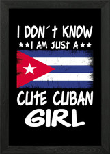 Just a girl Cuban Framed Wall