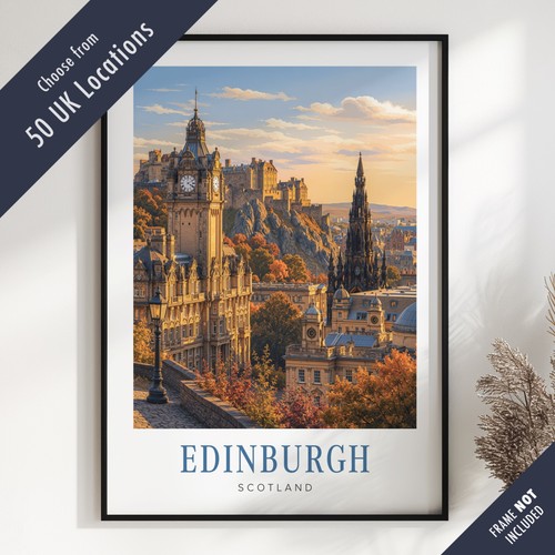 British travel poster print - british,