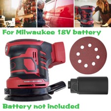 Cordless  Orbital Sander for Milwaukee 18V Battery, 125mm Rotary Sander Random