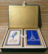 Lovely 50's Vintage Bourjois Evening in Paris / Endearing Perfume Playing Cards