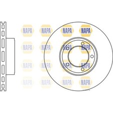2x Brake Discs Vented For