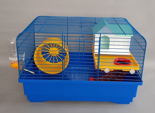 Small animal blue cage hamster - blue,