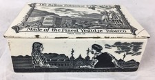 Antique Ceramic BALKAN SOBRANIE Tobacco Advertising Box, Robert Lewis - London