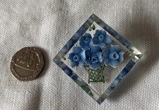 Vintage reverse carved lucite