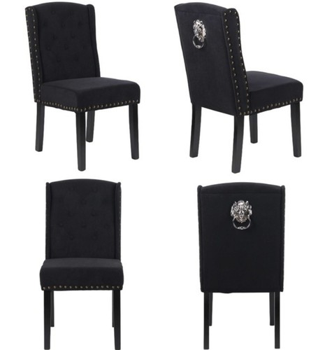 Velvet dining chairs set - velvet,