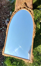 Vintage metal gilt edge mirror