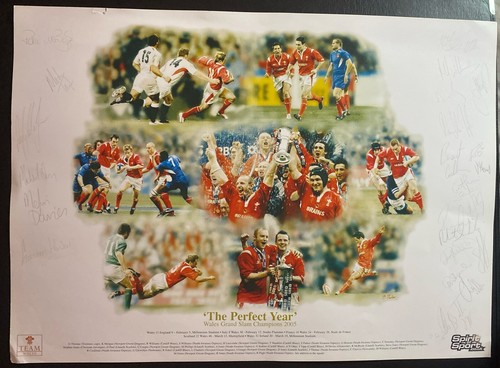 Autographed wales grand slam - wales,