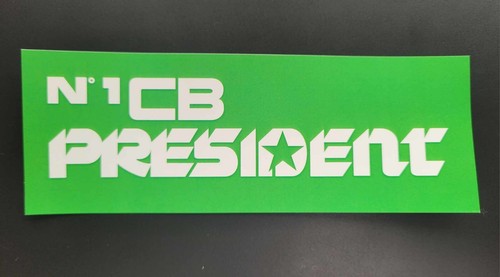 President radio sticker - cb,