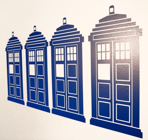 Police box wall art - wall,