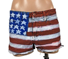 American Flag Shorts Cut-OFF