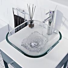 GLASS BASIN SINK WASH BOWL