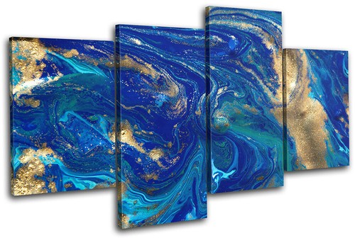 Marble effect design blue gold - design,