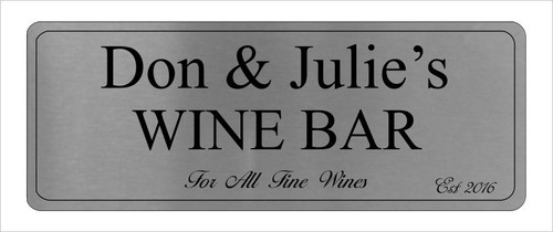 Aluminium personalised wine - aluminium,