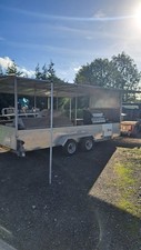 Hog Roast Pizza Oven BBQ Twin Axle Trailer Burgers Hot Dogs Catering Trailer