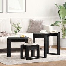 Set of 3 Nesting Table • Nest of Tables • Stackable Table • Nesting Coffee Table